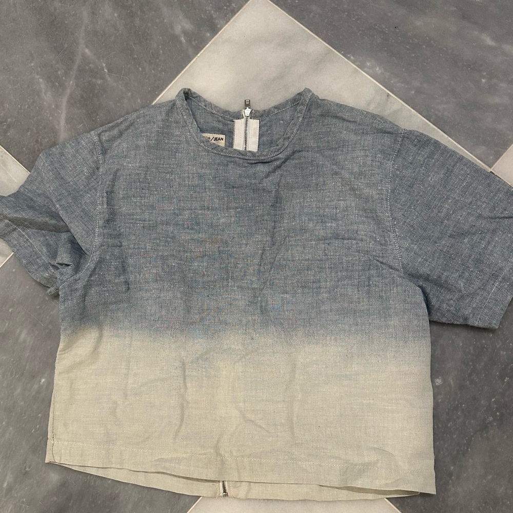 Rag and bone cotton ombré shirt